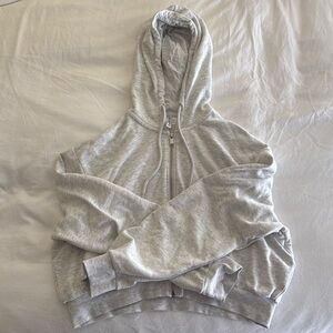H&M Cropped Zip-Up Hoodie